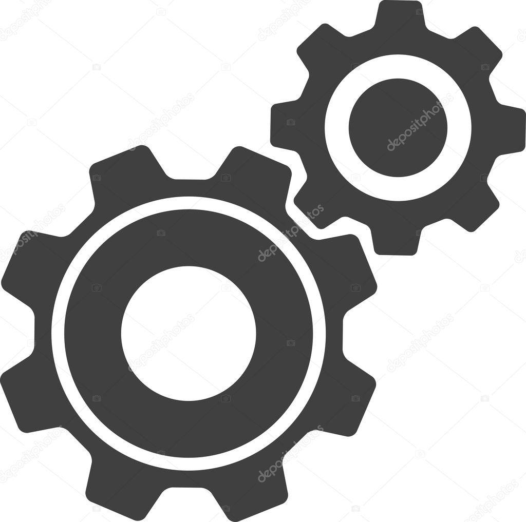 Vector Cog Settings Icon Symbol