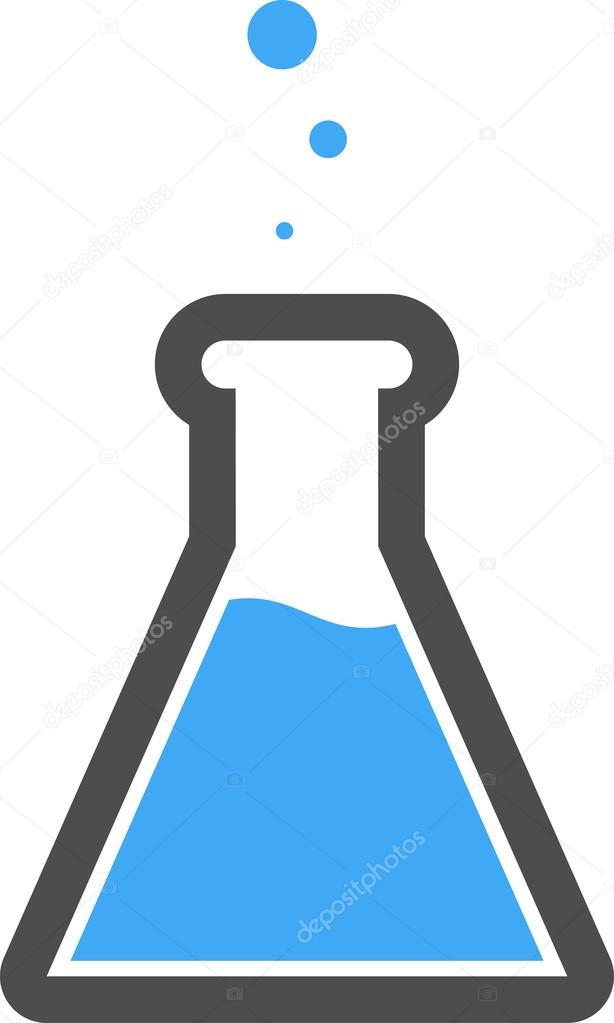 Vector Lab Flask Icon Symbol