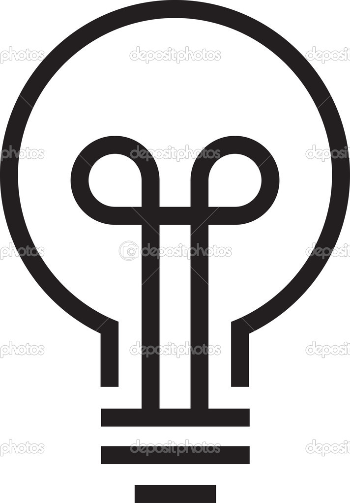 Vector lightbulb icon