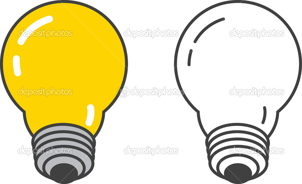 Vector Light Bulb Icon Set