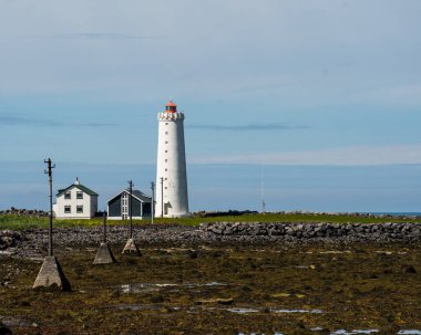 Reykjavik, İzlanda - 4 Temmuz 2022 İzlanda 'nın başkenti Reykjavik' in önde gelen bir müzesi olan Perlan 'da bir iç eğitim sergisi.