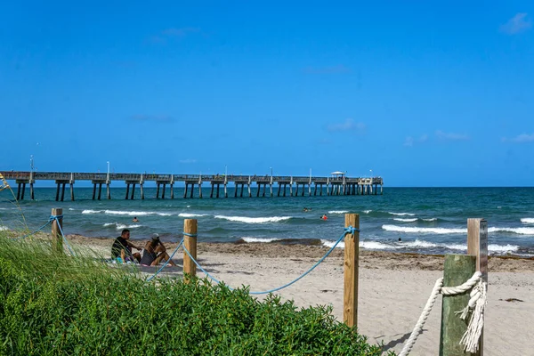 Dania Beach Usa July 2022 Landscape View Dania Beach Ocean — Stock fotografie