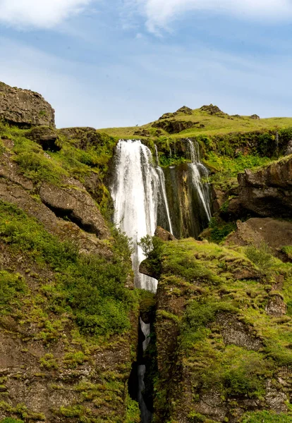 Blskgabygg Iceland July 2022 Landscape View Drowning Pool Drekkingarhylur Located — стокове фото