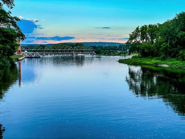 Schenectady Usa Aug 2022 Distant View Lock Modern New York — Stock Photo, Image