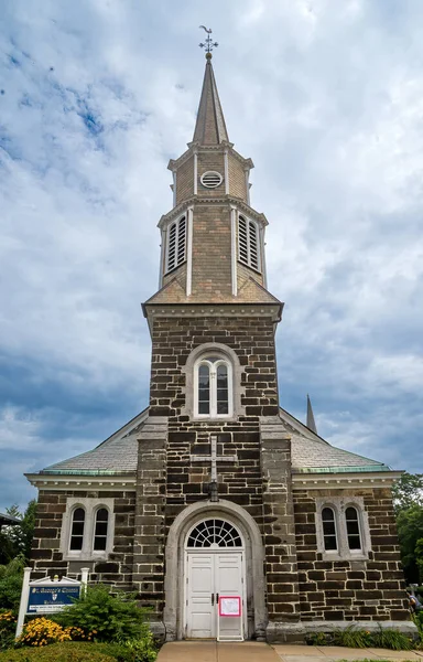 Schenectady Usa Aug 2022 Vertical View George Episcopal Church Located — Fotografia de Stock