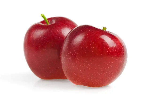 Red apples isolated on white — Stock Photo, Image