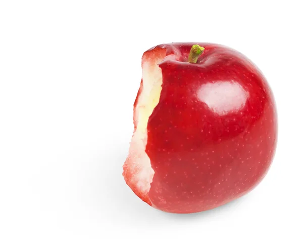 Pomme rouge mordue — Photo
