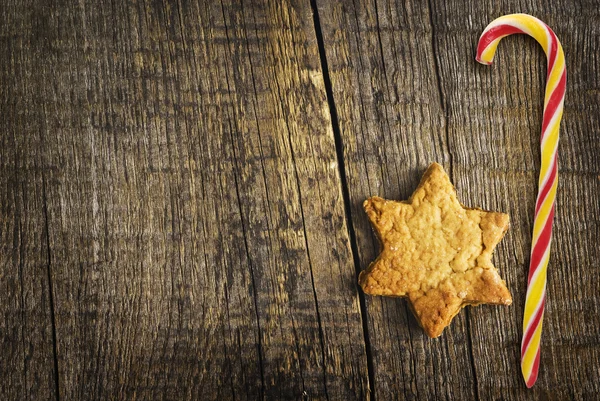 Galletas de Navidad y dulces — Foto de Stock