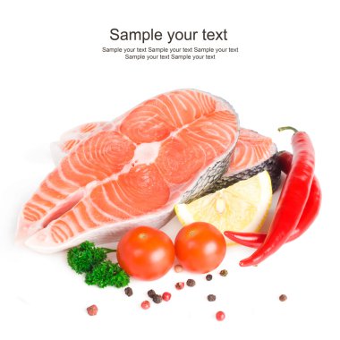 limon, karabiber ve maydanoz ile Somon steak