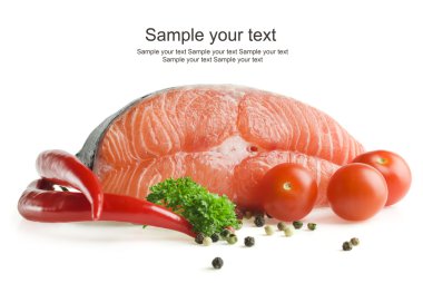 limon, karabiber ve maydanoz ile Somon steak