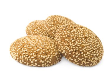 Beyaz arka plan üzerinde izole lezzetli yulaf ezmesi kurabiye