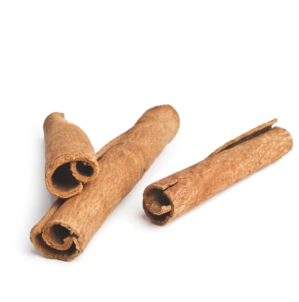 Cinnamon sticks isolated on white background — Stock Photo, Image