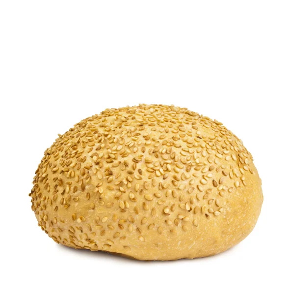 Buchty s Sezamová semínka na bílém pozadí — Stock fotografie