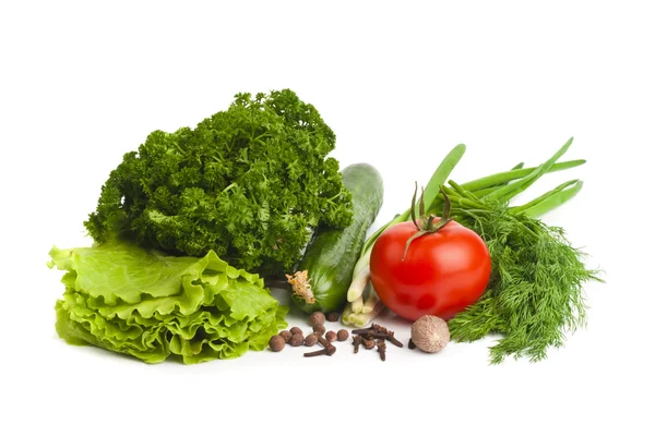 Légumes frais et épices — Photo