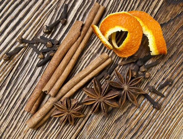 Spices border — Stock Photo, Image