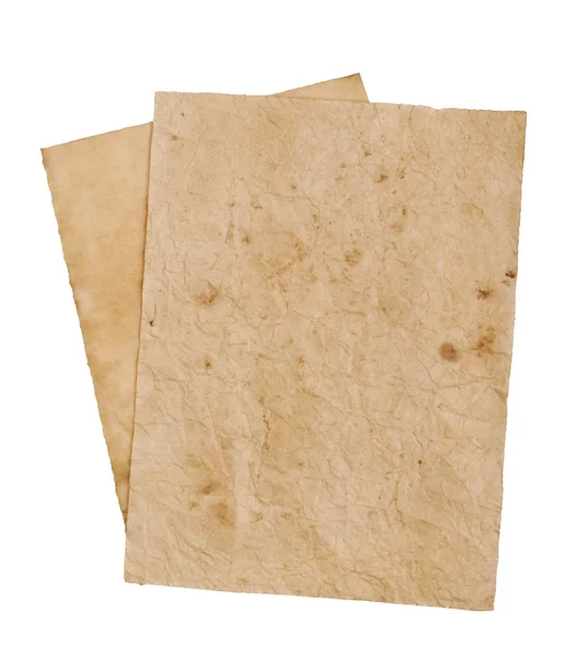 Altes Blatt Papier — Stockfoto