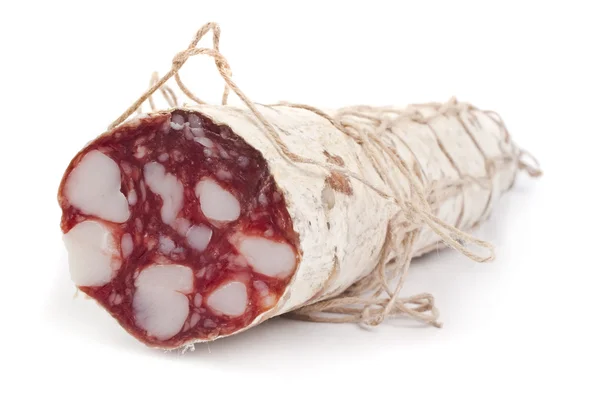 Salsicha de salame picante italiano — Fotografia de Stock