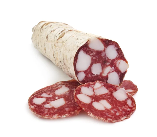 Salsicha de salame picante italiano — Fotografia de Stock