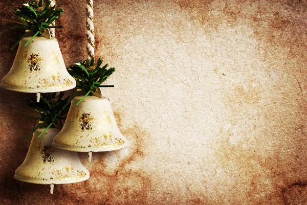 Vintage paper textures with bells — Stock Photo, Image