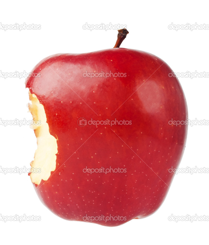 Bitten Red Apple