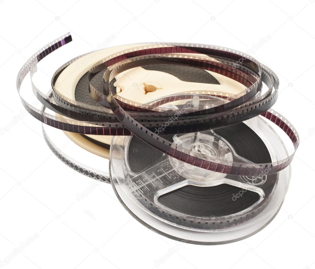 Old Film Reel isolated on a white background