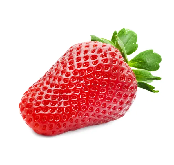Ripe strawberries on a white background — Stock Photo, Image