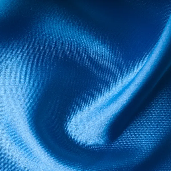 Närbild av blått siden textured — Stockfoto