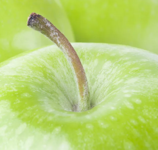 Зеленый яблочный фон крупным планом фото — стоковое фото