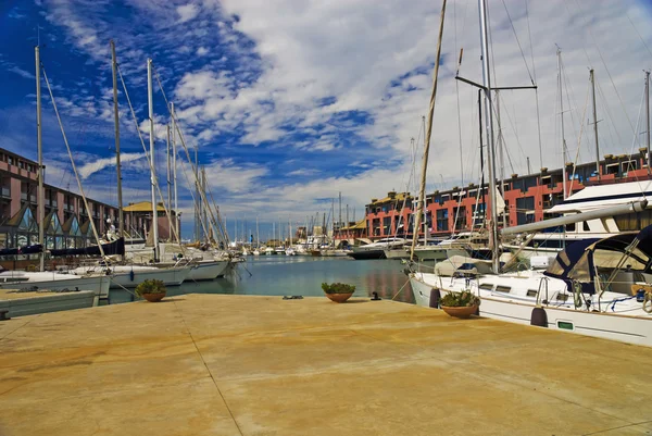 Yachts at berth — Stock Photo, Image