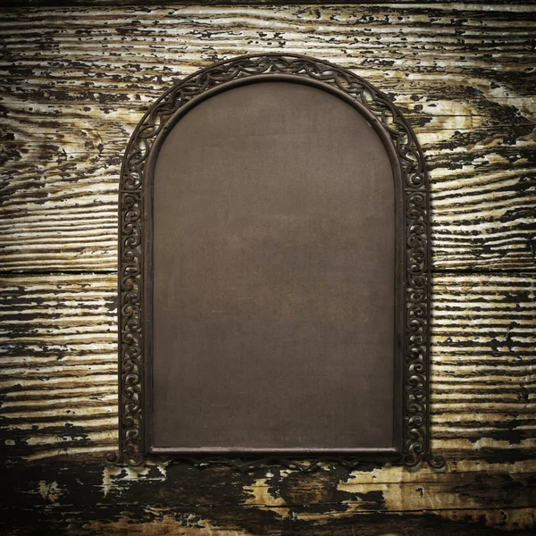 Metal template on a Grunge Background — Stock Photo, Image