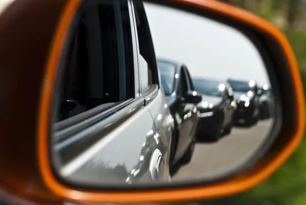 汽车的镜子 — 图库照片