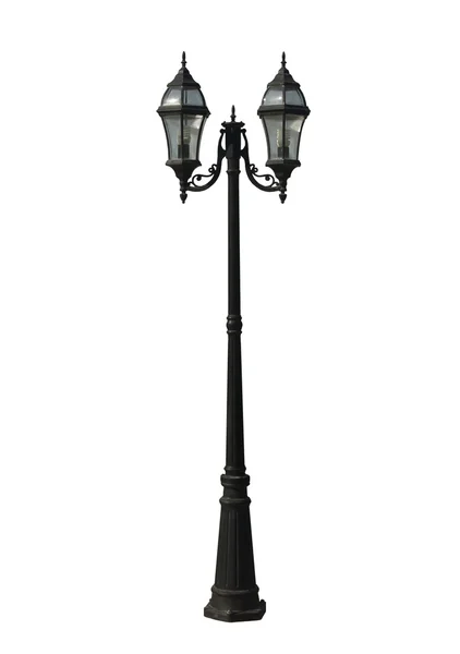 Street lamp on the white background — Stock Photo, Image