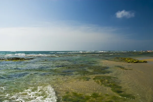 Wysokie fale na powierzchni oceanu — Zdjęcie stockowe