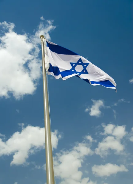 Ondeando bandera de Israel —  Fotos de Stock