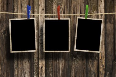 Antik zemin üzerinde eski fotoğrafları