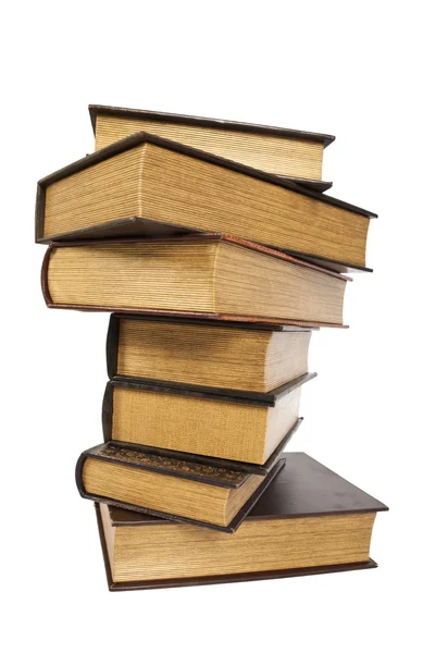 Old antique books against a white background — Stock Photo, Image