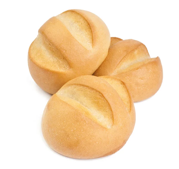 Egy vekni kenyér fehér alapon — Stock Fotó