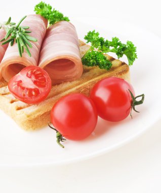 rosemary ile jambon dilimleri