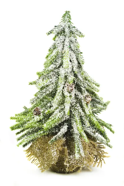 Albero di Natale isolato su sfondo bianco — Foto Stock