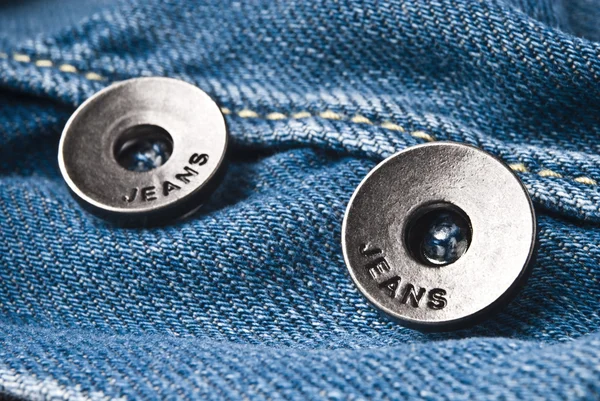 Nahaufnahme Detail einer blauen Jeans — Stockfoto