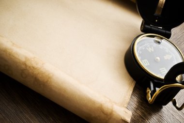 grunge zemin üzerine eski pusula