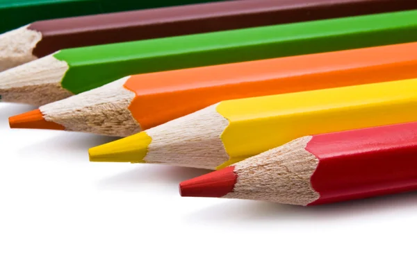 Кольоровий олівець ізольований на білому — стокове фото