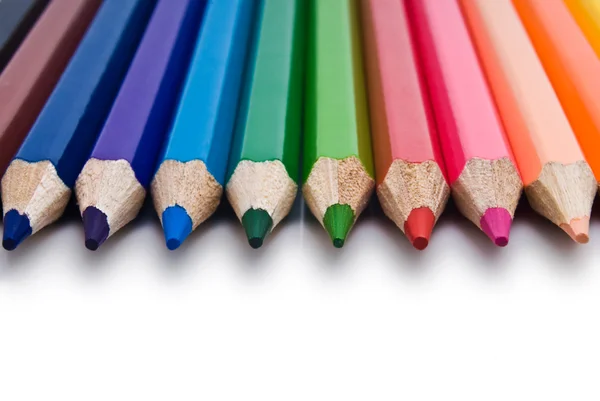 Barva tužka izolované na bílém — Stock fotografie