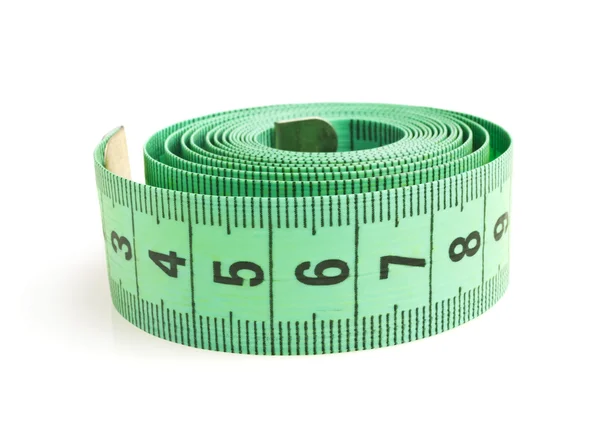 Measuring tape on a white background — Stock Photo, Image