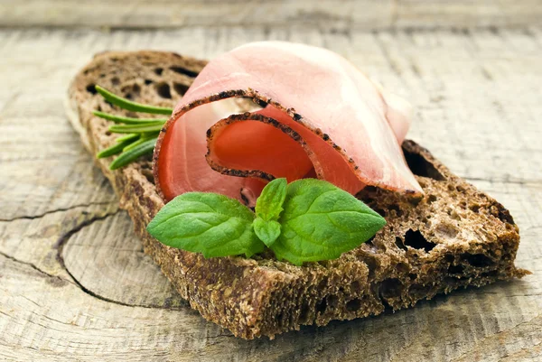 Fette di prosciutto — Foto Stock