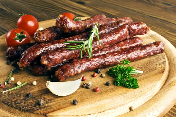 Smoked sausage — Stock Photo, Image