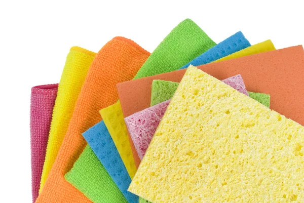 Grupp av kök tvättsvamp — Stockfoto