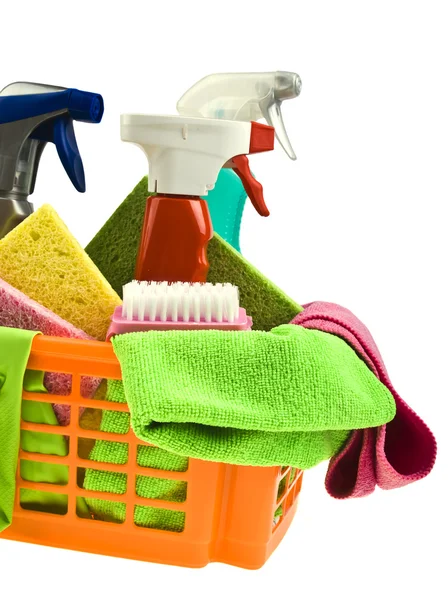 Basket with items — Stock Photo, Image