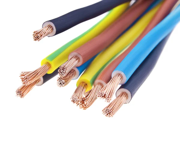 Three-phase electric cable — Stock Photo, Image