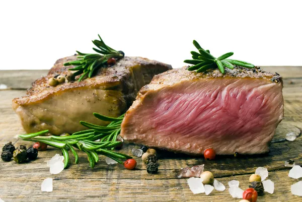 stock image Slice of beef steak